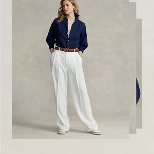 Relaxed Fit Linen-Silk Twill Shirt